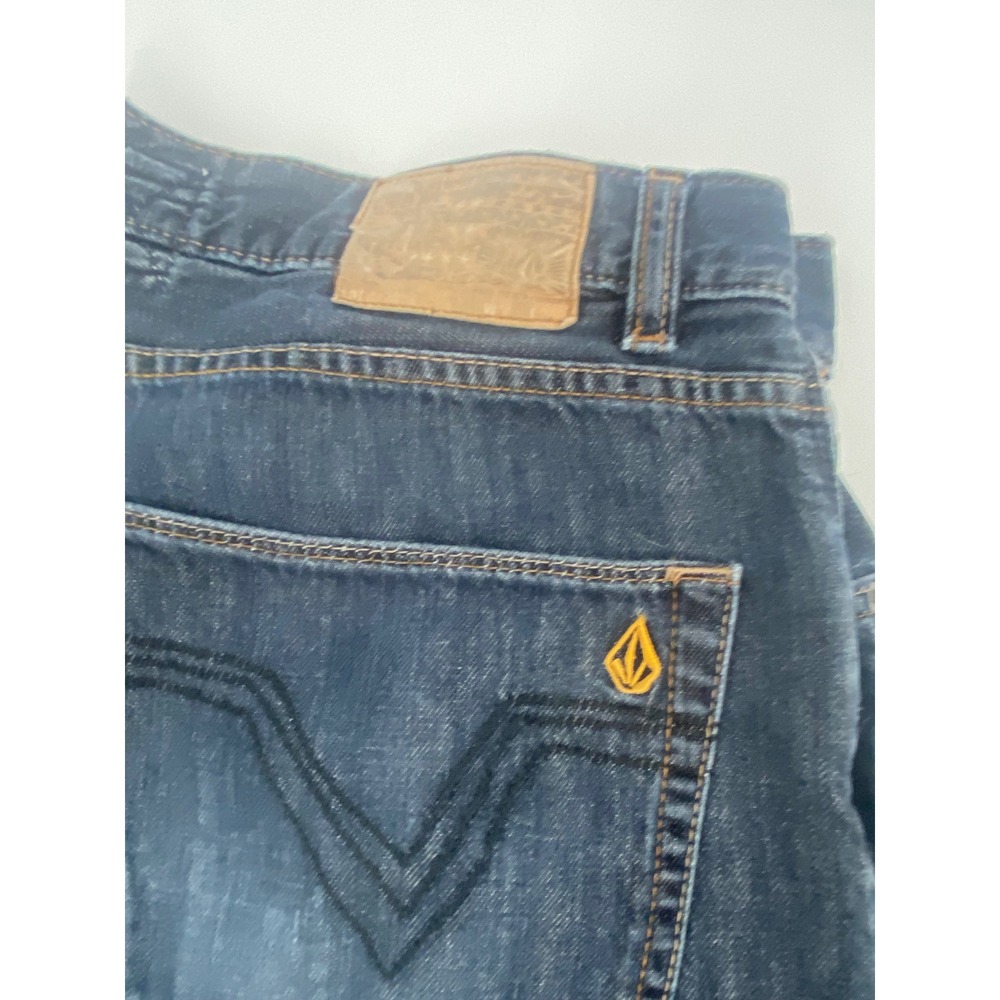 Volcom Mens Dark Wash‎ Straight Leg Jeans Size 30x29 Classic Comfort